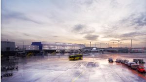 Illustration af den nye Finger E og den nye Airbus A380-standplads.