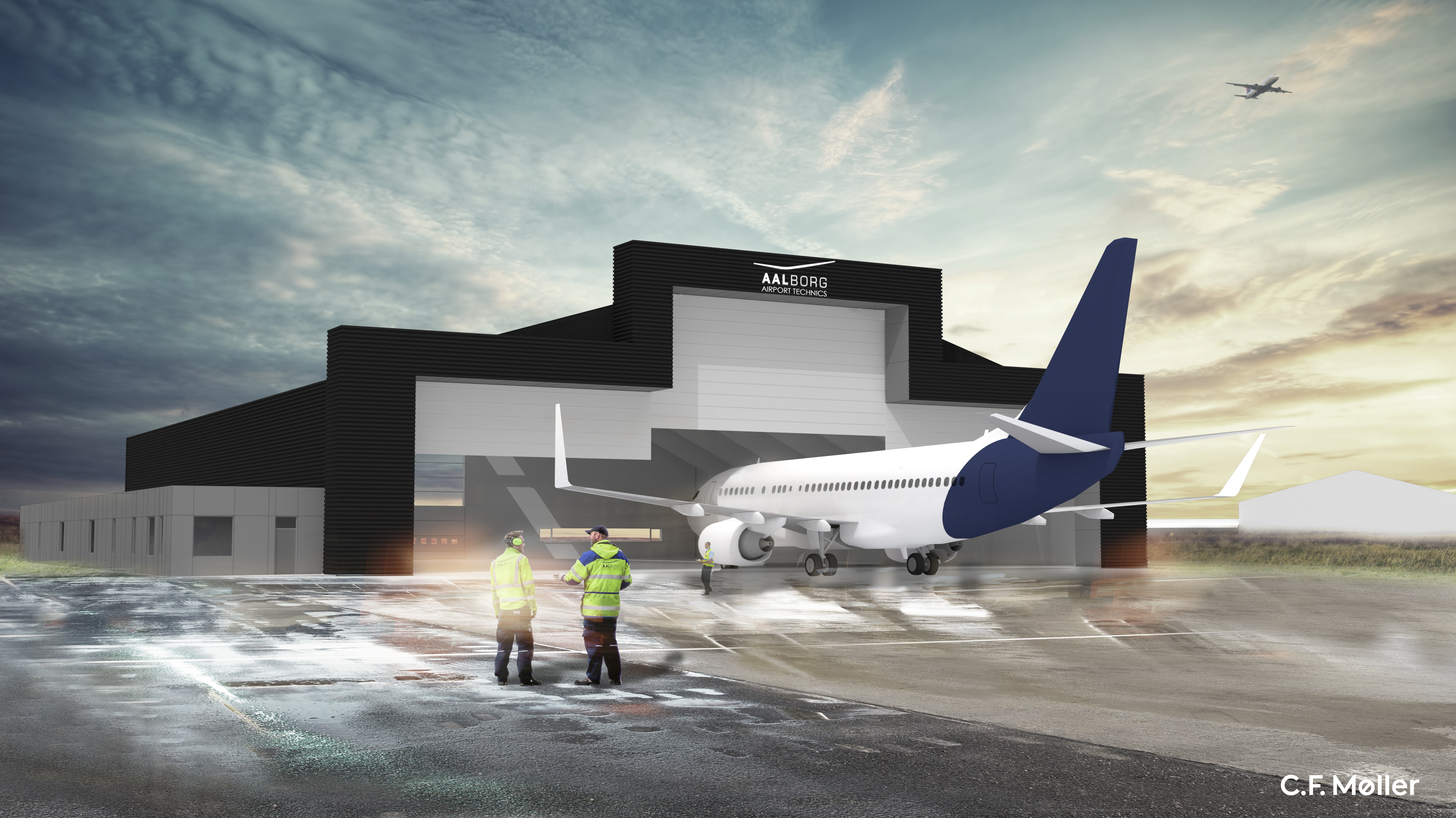 Første spadestik taget til hangar i Lufthavn CHECKIN.DK